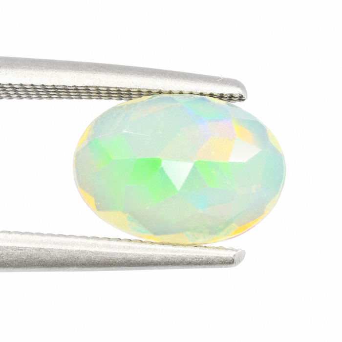 Ethiopian opal 1.45 carat faceted oval cut loose gemstone - Buy loose or make a custom order