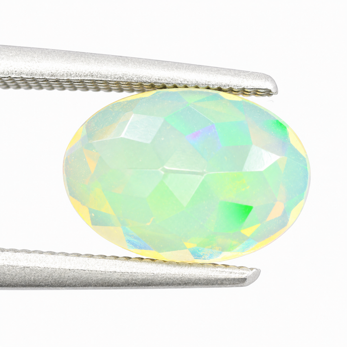 Ethiopian opal 1.45 carat faceted oval cut loose gemstone - Buy loose or make a custom order