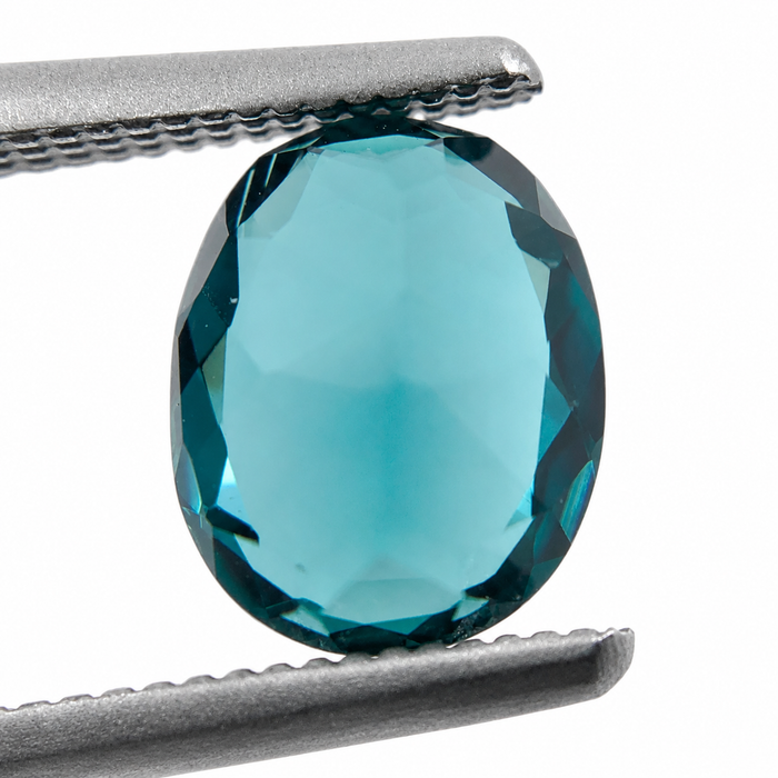 Teal Blue Indicolite Tourmaline oval cut 1.29 carat gemstone - Buy loose or make your own custom jewelry