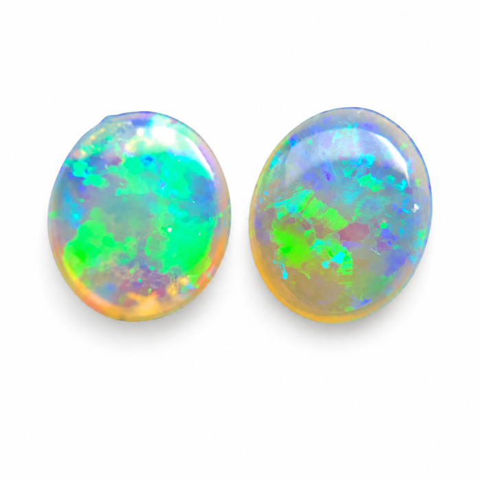 Australian jelly opal matched pair 1.17 carat total loose gemstone - Buy loose or customise