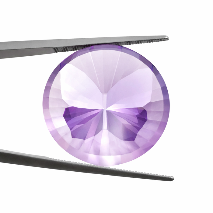 Amethyst unique German laser butterfly mixed cut 20.01 carat loose gemstone - Buy loose or customise