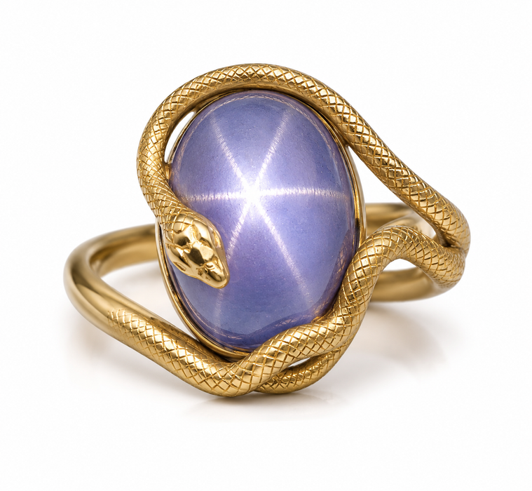Blue Star Sapphire oval cut cabochon 2.95 carats - Make your own custom jewelry design