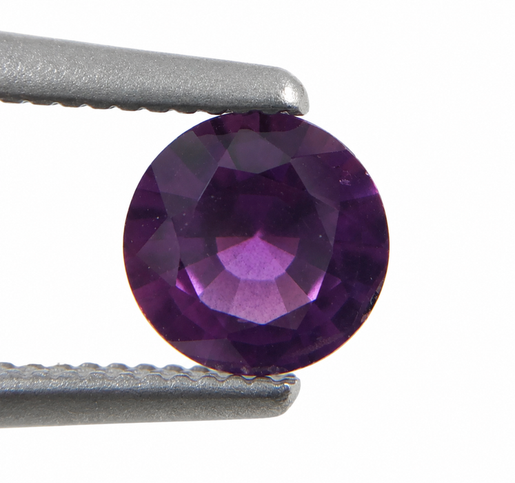 Purple Magenta Sapphire round cut 0.47 carat loose gemtone