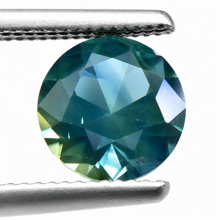 Steel teal Australian Parti Sapphire round cut 1.48 carats - Buy loose or customise