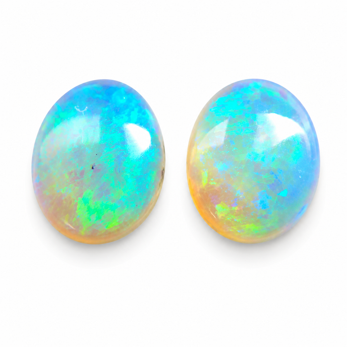 Australian jelly opal matched pair 2.53 carat total loose gemstone - Buy loose or customise