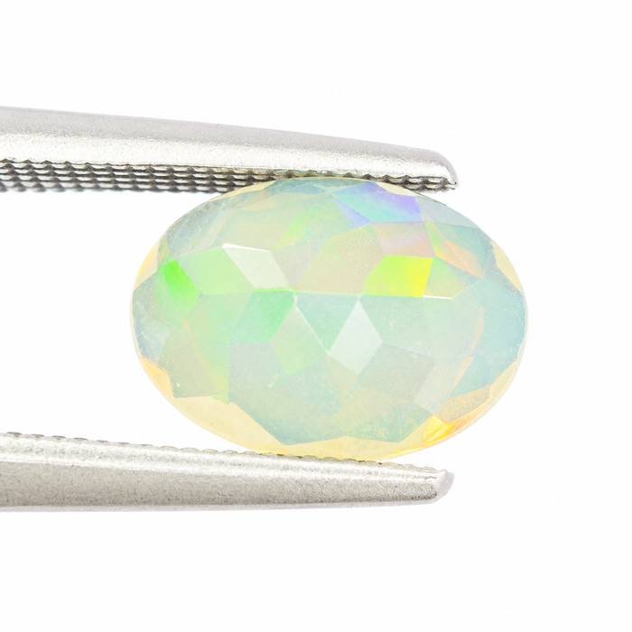 Ethiopian opal 1.45 carat faceted oval cut loose gemstone - Buy loose or make a custom order