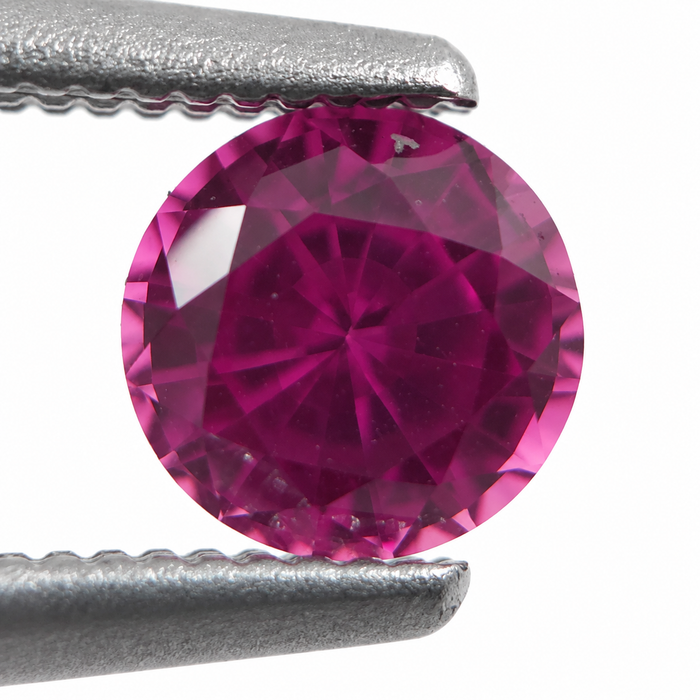 Pink Sapphire round cut 4.67x3.10mm 0.57 carats