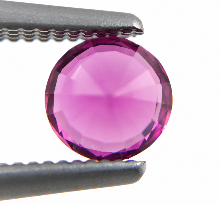 Pink Sapphire round cut 4.67x3.10mm 0.57 carats