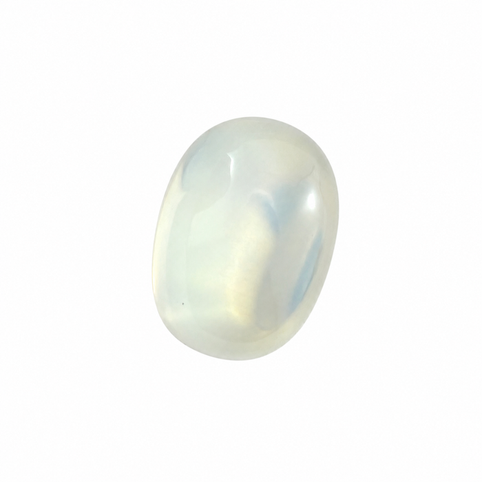Rainbow moonstone 5.21 carat elongated oval cut sugarloaf cabochon loose gemstone