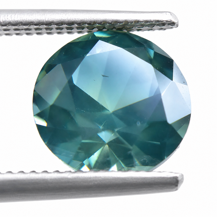 Steel teal Australian Parti Sapphire round cut 1.48 carats - Buy loose or customise
