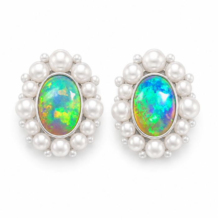 Australian jelly opal matched pair 2.53 carat total loose gemstone - Buy loose or customise
