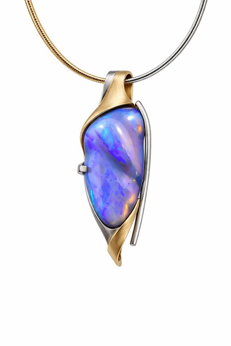Australian carved jelly opal 10.90 carat loose gemstone - Designer gemstone