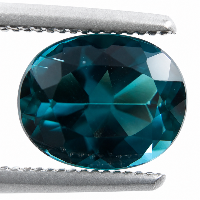 Teal Blue Indicolite Tourmaline oval cut 1.29 carat gemstone - Buy loose or make your own custom jewelry