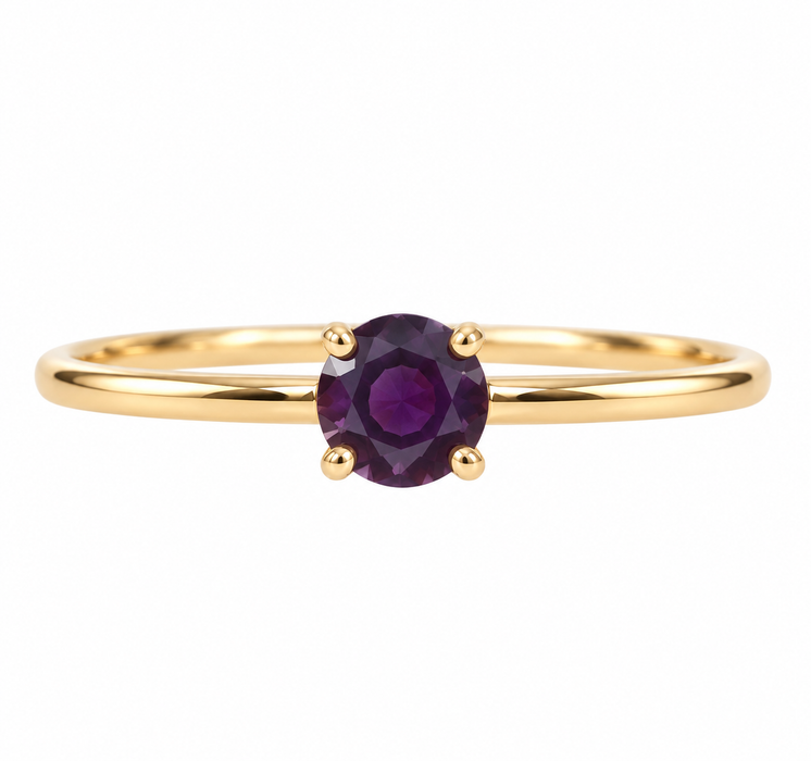 Purple Magenta Sapphire round cut 0.47 carat loose gemtone
