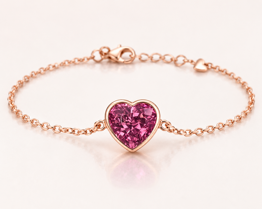 Raspberry pink Tanga garnet mixed heart cut 1.73 carats loose gemstone - Buy loose or Make your own custom jewelry