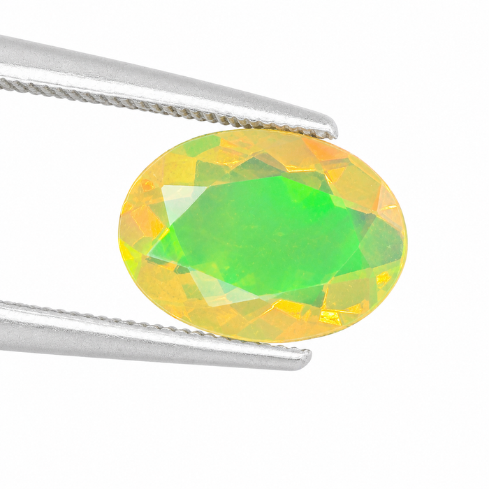 Ethiopian opal 1.45 carat faceted oval cut loose gemstone - Buy loose or make a custom order
