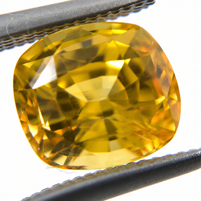 Yellow Sapphire 2.53 carat 7.20x6.58x5.66mm rectangle cushion cut