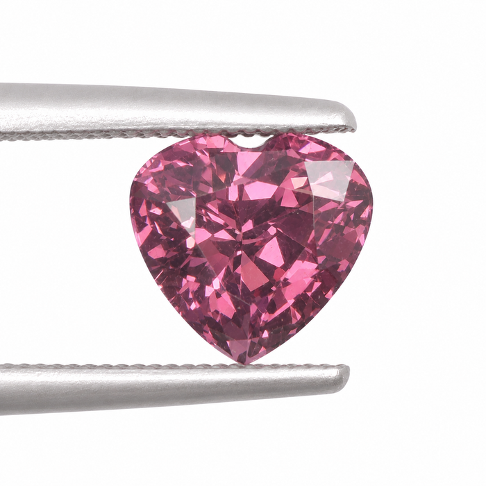Raspberry pink Tanga garnet mixed heart cut 1.73 carats loose gemstone - Buy loose or Make your own custom jewelry