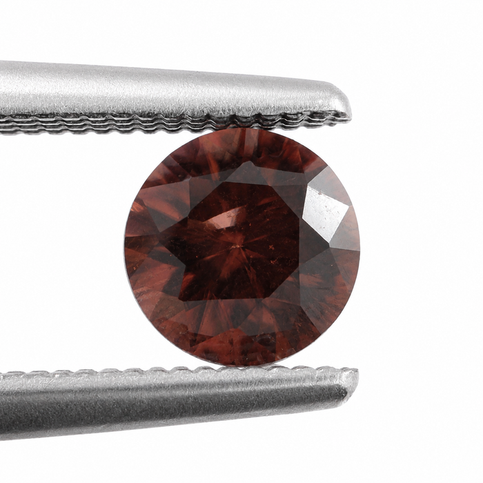 Red Zircon round cut 0.66-0.76ct 5x3mm approximately each loose gemstone - price is per stone - Buy loose or customise