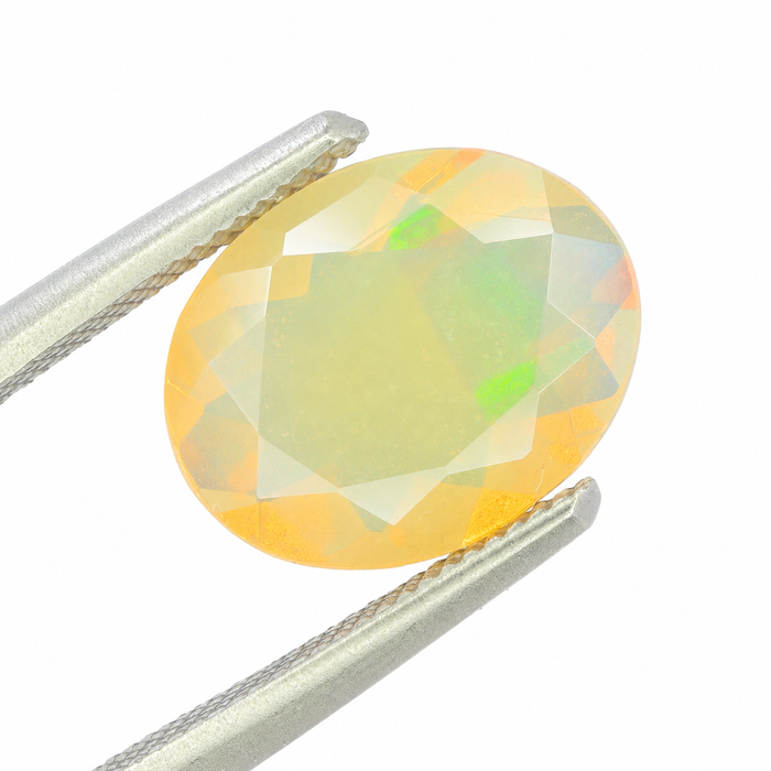 Ethiopian opal 1.28 carat faceted oval cut loose gemstone - Buy loose or make a custom order