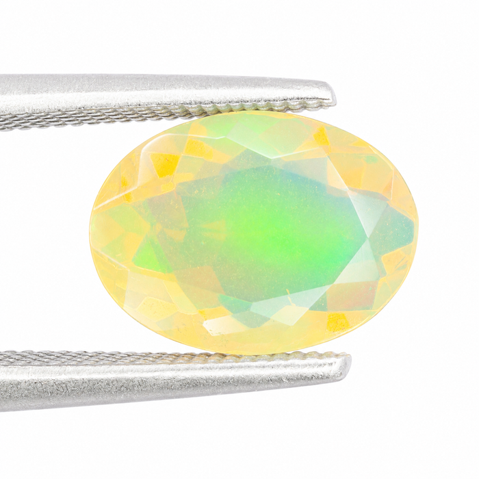 Ethiopian opal 1.45 carat faceted oval cut loose gemstone - Buy loose or make a custom order