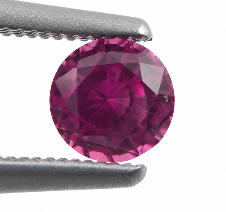 Pink Sapphire round cut 4.67x3.10mm 0.57 carats