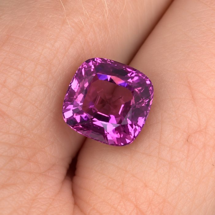 Pink Tourmaline Rubellite square cushion cut 3.65 carats loose gemstone - Make a custom order