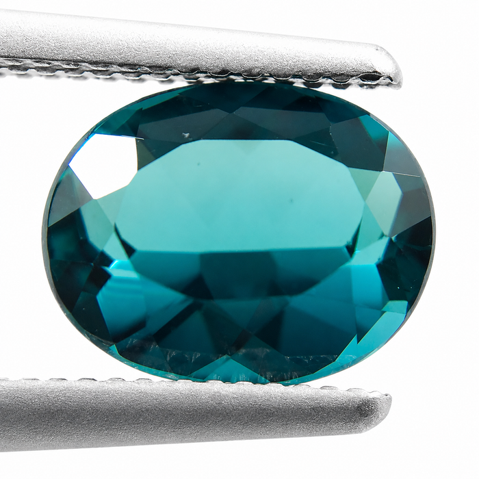 Teal Blue Indicolite Tourmaline oval cut 1.29 carat gemstone - Buy loose or make your own custom jewelry