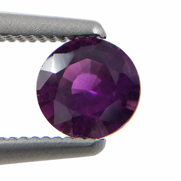 Purple Magenta Sapphire round cut 0.47 carat loose gemtone