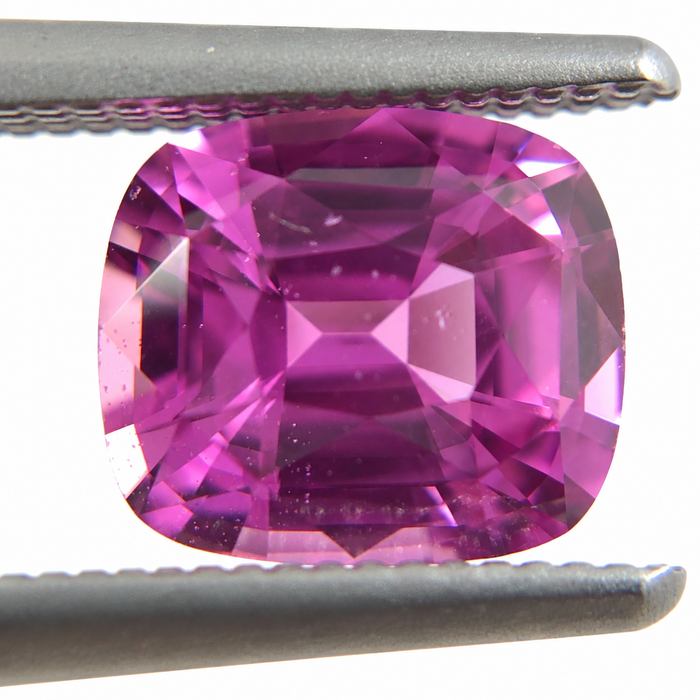 Unheated Treatment Pink Sapphire 1.25 carat 6.53x5.72x3.72mm rectangle cushion cut