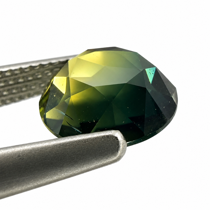 Australian Parti sapphire 1.05ct round rose cut loose gemstone - Buy loose or customise