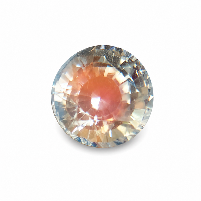 Rainbow moonstone 1.00 carat round brilliant cut loose gemstone