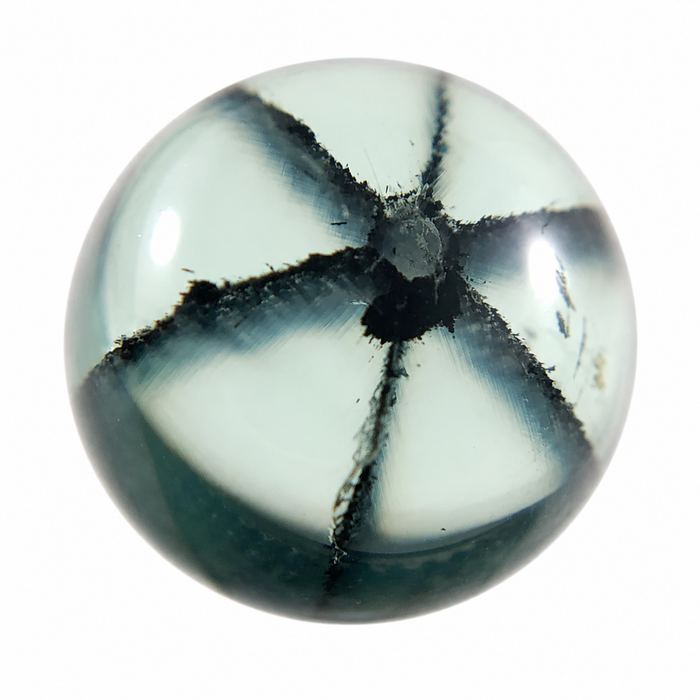 Emerald Trapiche round cabochon cut 1.56 carats 7.5x6.9mm loose gemstone