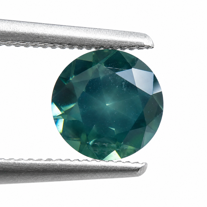 Steel teal Australian Parti Sapphire round cut 1.48 carats - Buy loose or customise