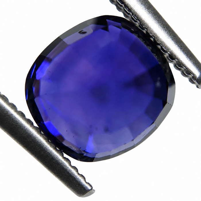 Blue Purple color change Sapphire 2.00 carat 6.63x6.24x5.17mm square cushion cut