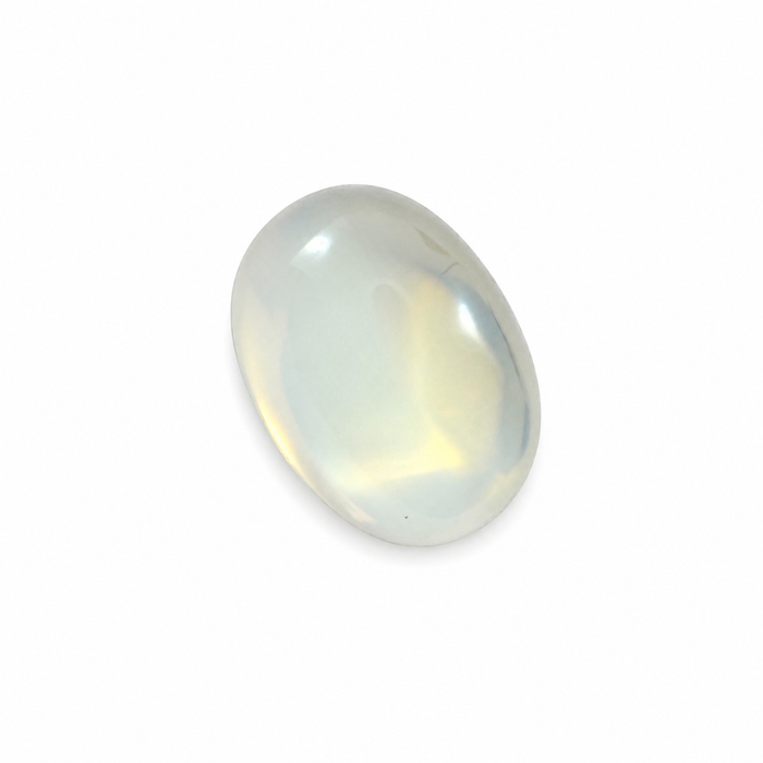 Rainbow moonstone 5.21 carat elongated oval cut sugarloaf cabochon loose gemstone