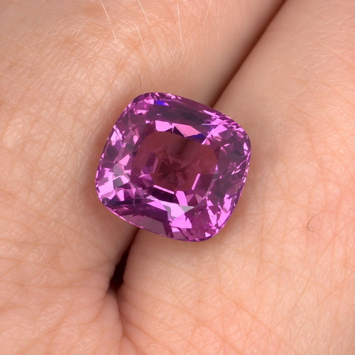 Pink Tourmaline Rubellite square cushion cut 3.65 carats loose gemstone - Make a custom order