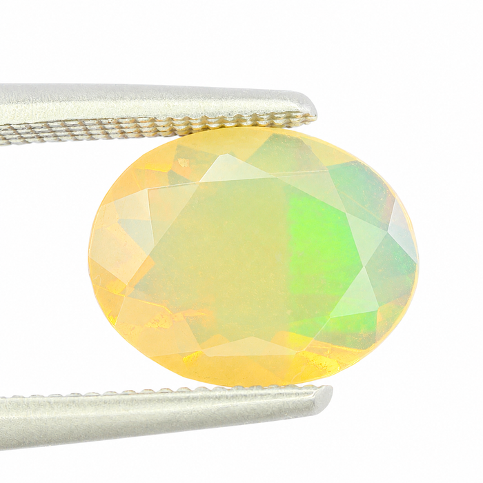 Ethiopian opal 1.28 carat faceted oval cut loose gemstone - Buy loose or make a custom order