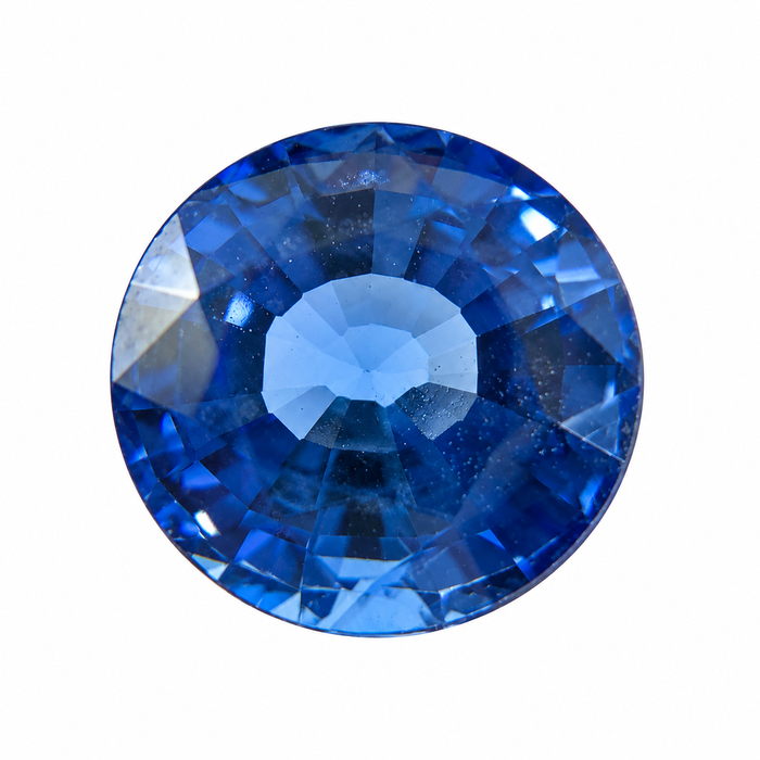 Natural blue Ceylon Sapphire oval cushion cut 6.8x6.2mm 1.71 carat gemstone
