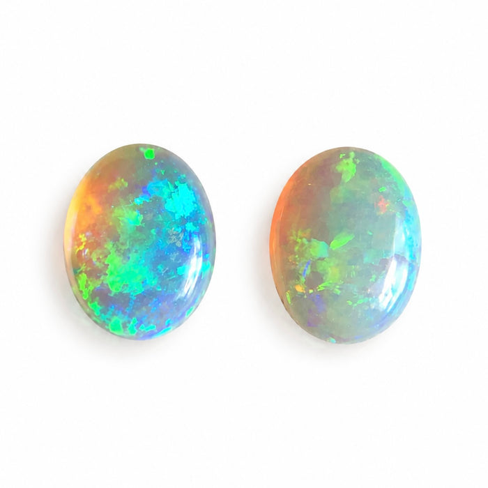 Australian jelly opal matched pair 1.43 carat total loose gemstone - Buy loose or customise