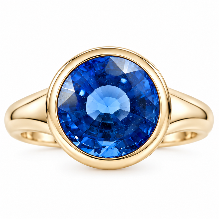 Natural blue Ceylon Sapphire oval cushion cut 6.8x6.2mm 1.71 carat gemstone
