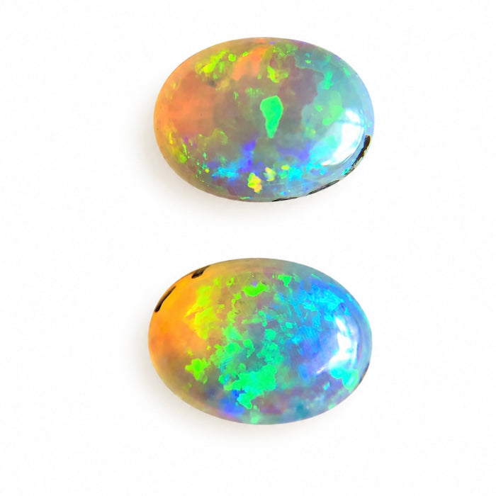 Australian jelly opal matched pair 1.43 carat total loose gemstone - Buy loose or customise