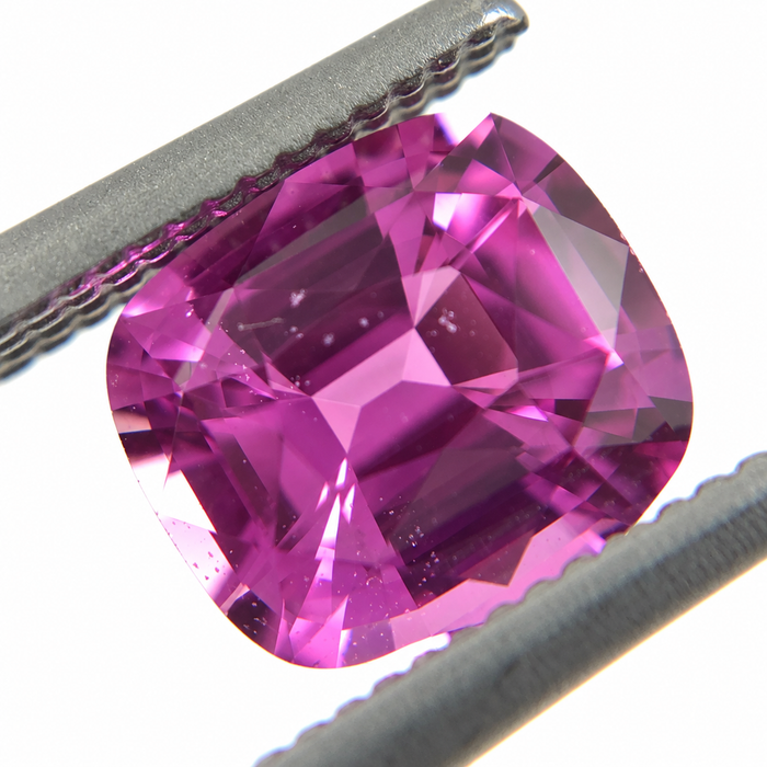 Unheated Treatment Pink Sapphire 1.25 carat 6.53x5.72x3.72mm rectangle cushion cut