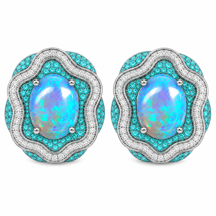Australian jelly opal matched pair 1.67 carat total loose gemstone - Buy loose or customise