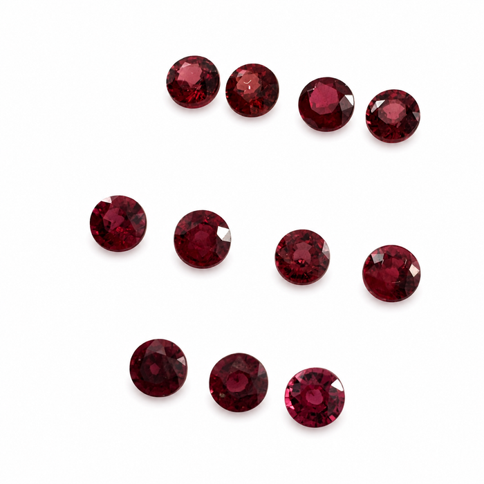 Red Spinel round cut approximately 0.22-0.25ct 3.5x2mm each - Listing is for one stone - Buy loose or customise