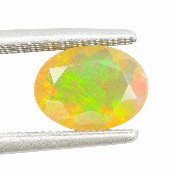 Ethiopian opal 1.07 carat faceted oval cut loose gemstone - Buy loose or make a custom order