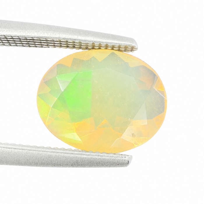 Ethiopian opal 1.28 carat faceted oval cut loose gemstone - Buy loose or make a custom order