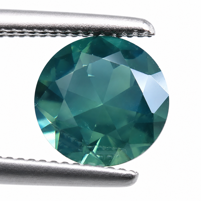 Steel teal Australian Parti Sapphire round cut 1.48 carats - Buy loose or customise
