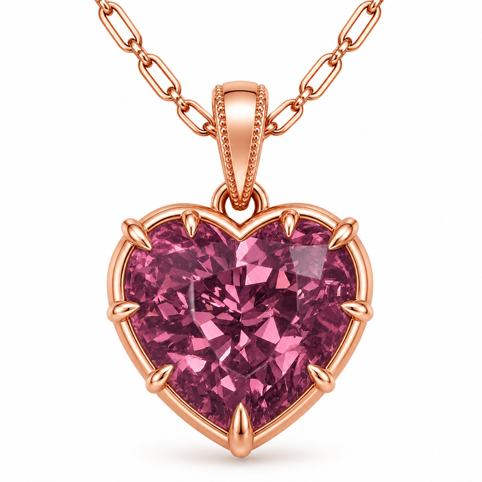 Raspberry pink Tanga garnet mixed heart cut 1.73 carats loose gemstone - Buy loose or Make your own custom jewelry