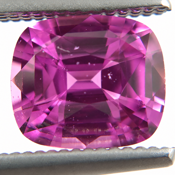 Unheated Treatment Pink Sapphire 1.25 carat 6.53x5.72x3.72mm rectangle cushion cut